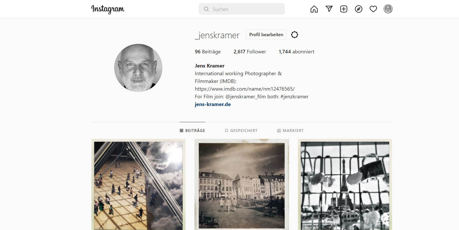 Jens Kramer on Instagram